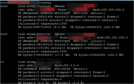 Linux_ifconfig运行结果